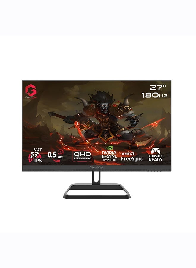 Compare 27Inch QHD Gaming Monitor, Midnight Pro Series 180Hz, 0.3ms MPRT, Fast IPS Panel, FreeSync & GSync Compatible, HDMI 2.1, PS5 Ready | GOM27QHD180IPS Black at KSA Price