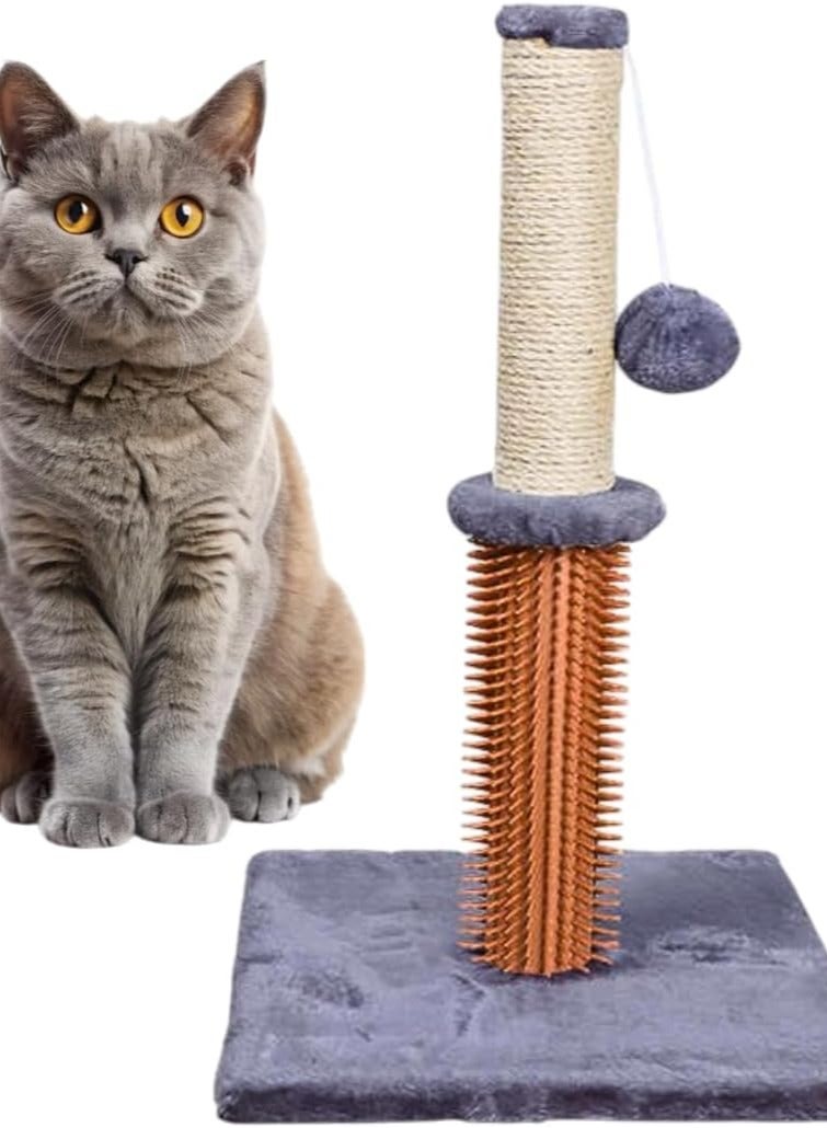 Sisal Post with Plush Base, Hanging Ball Toy for…