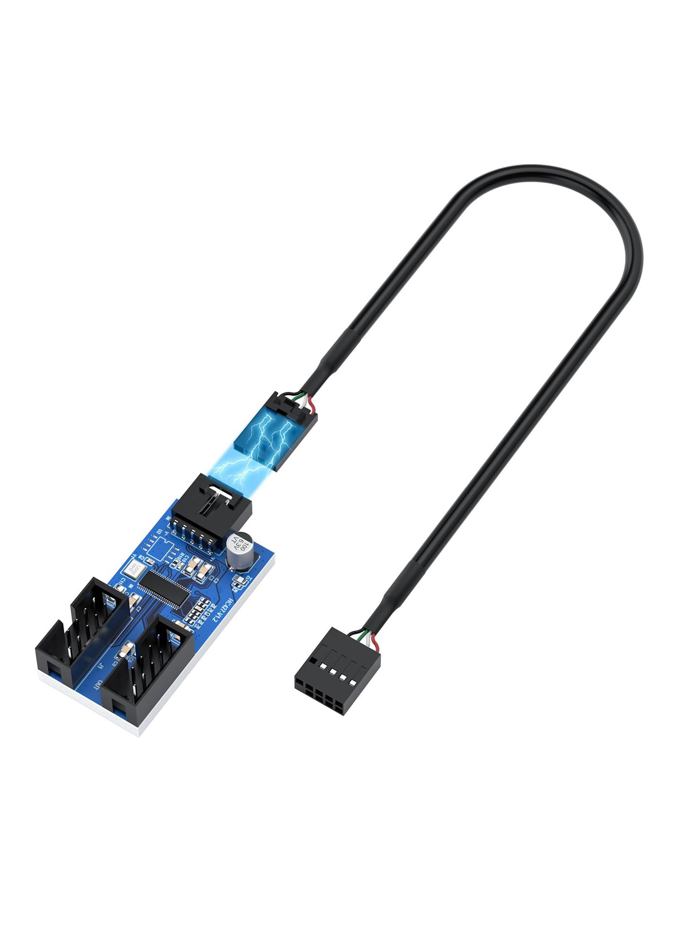 Motherboard USB 2.0 9pin Header 1 to 2…