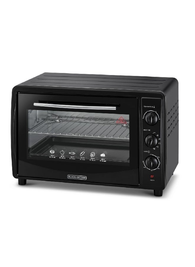 Compare 1800W Double Glass Toaster Oven Black 45 L TRO45RDGB5 Black at KSA Price