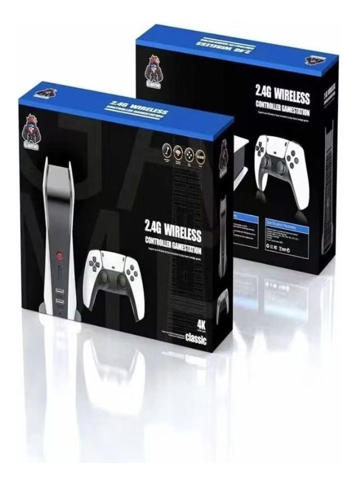 Compare Game Box 4k HD Output Retro Video Game Box With Consoles Dual 2.4g Wireless Controllers Tv Console Stereo Simulators Inside at KSA Price