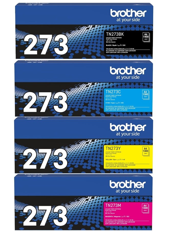 Genuine TN-273 CMYK Full Set Standard Yield Toner…