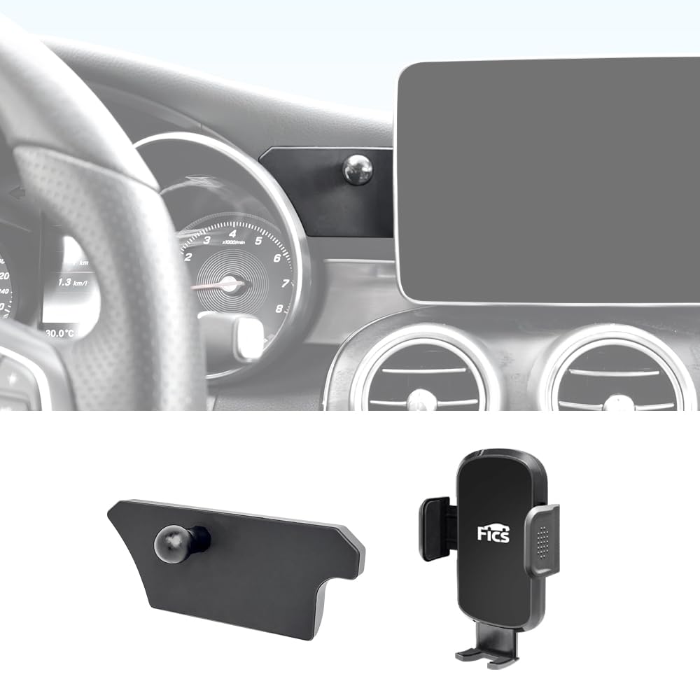 Compare FICS Mercedes GLCX253, CW205 8 Inch Screen Model CustomizedPhone Mount Cradle, Mercedes GLCX253 CW205 Accessories at KSA Price