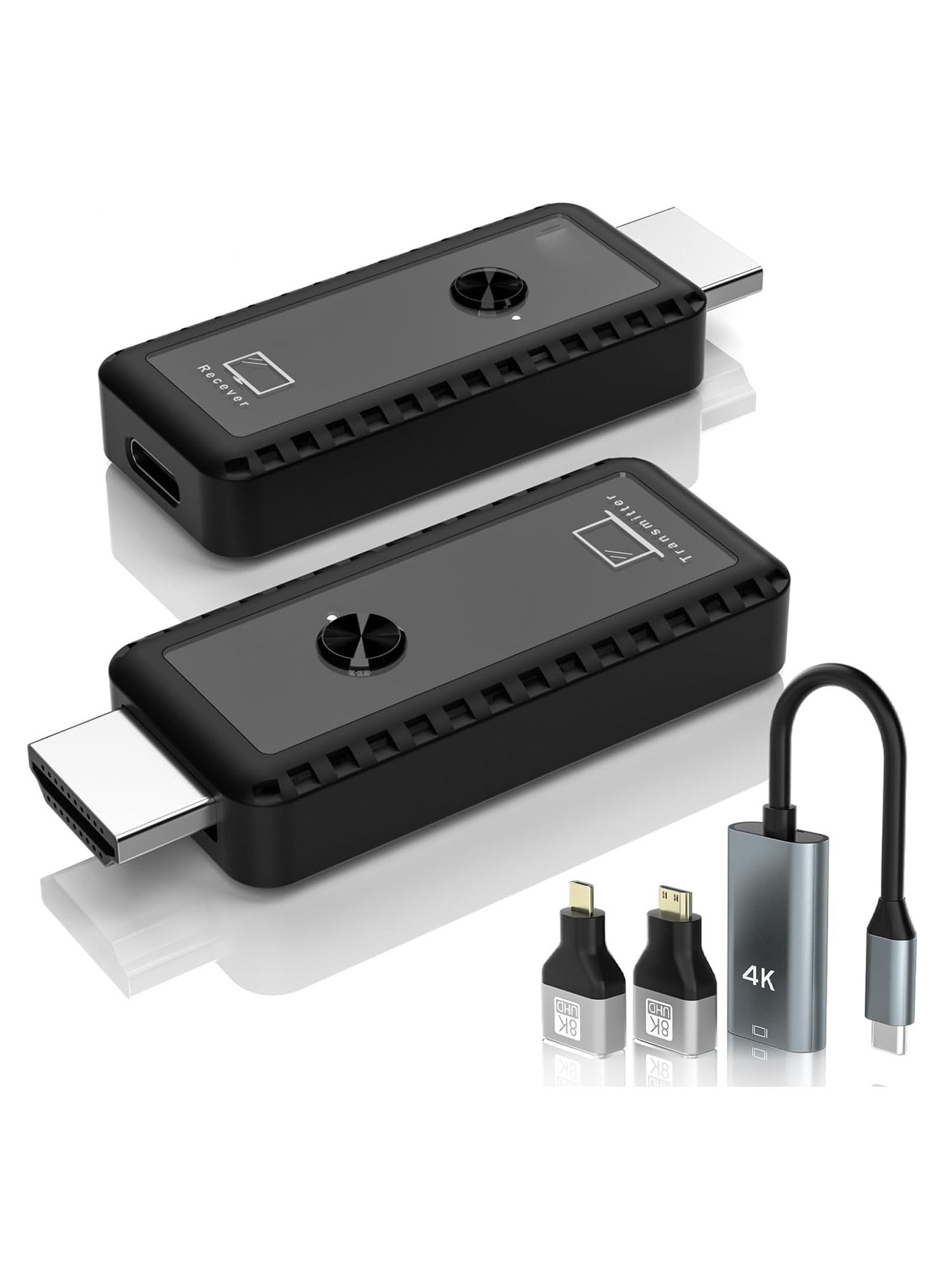 Compare Wireless HDMI Transmitter & Receiver, Wireless HDMI Extension Plug and Play, Portable Full HD Wireless HDMI Kit for Streaming Video and Audio From Laptop for Monitoring, Wireless HDMI Extender Kit at KSA Price
