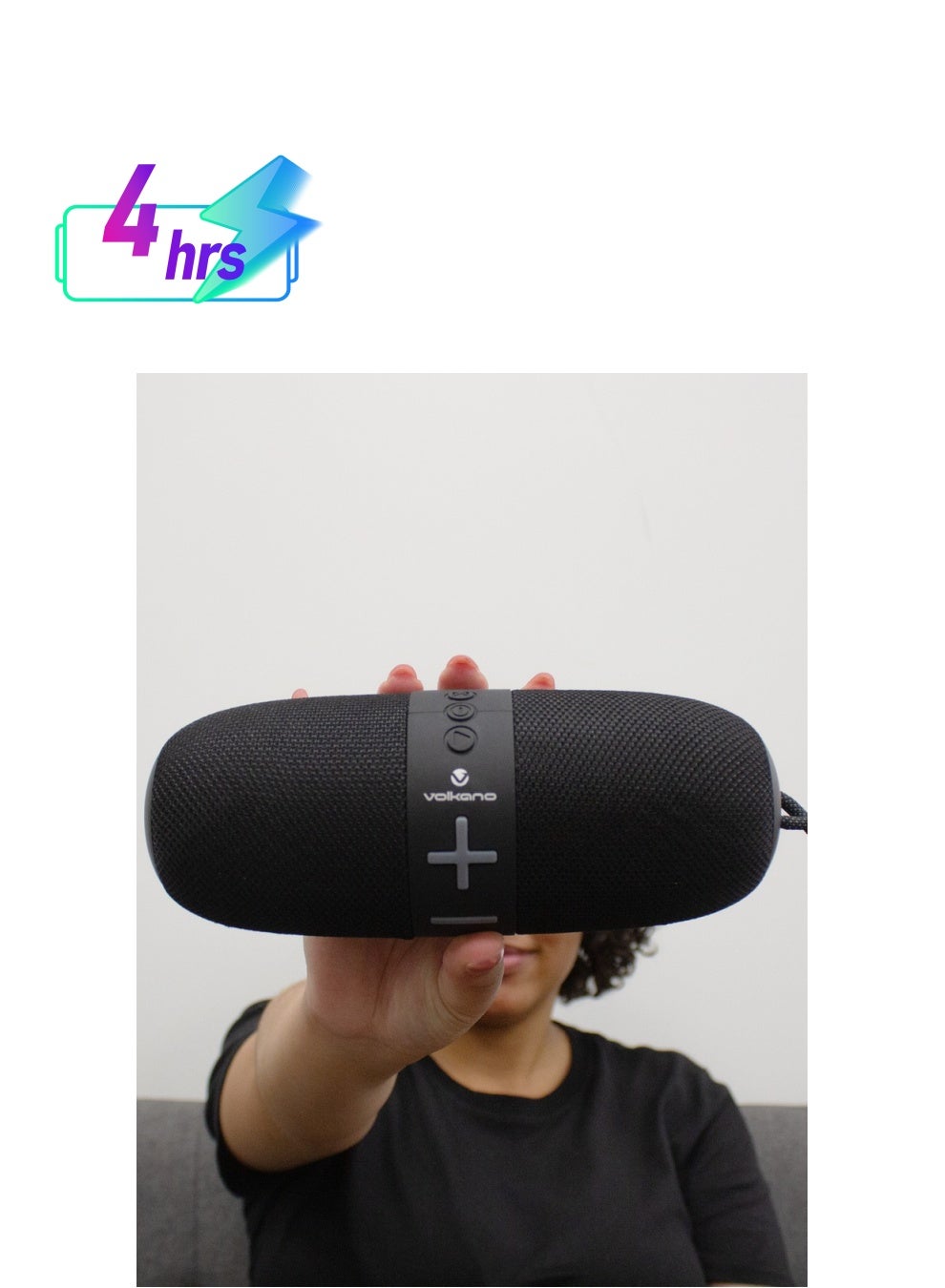 Compare Volkano Flow Series Portable Bluetooth Speaker With IPX5 WaterproofBlack at KSA Price