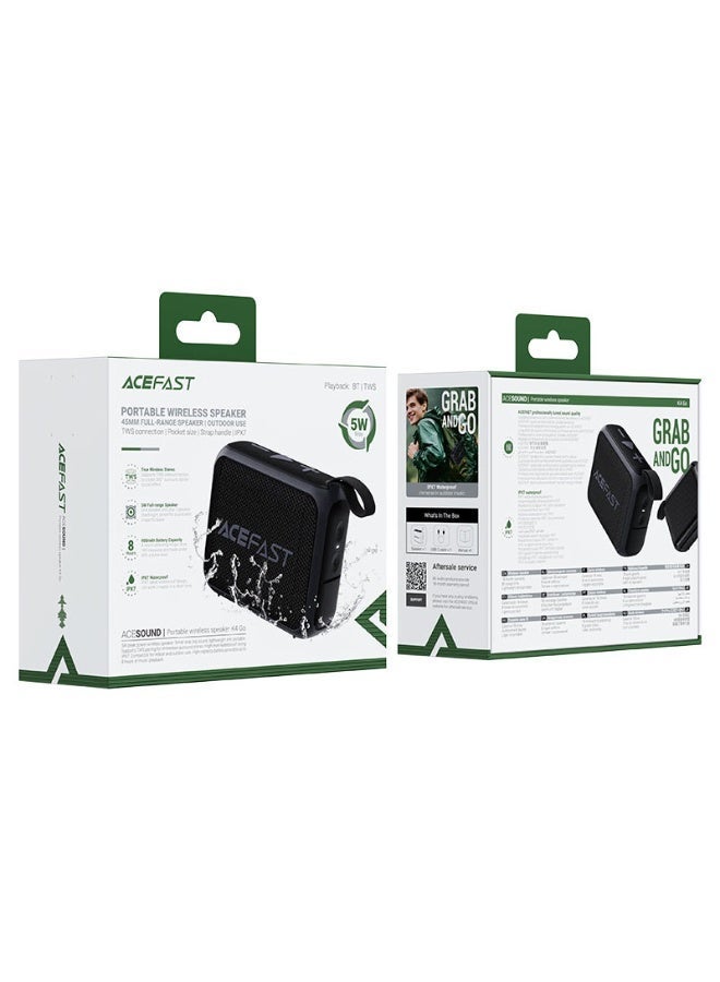 Compare ACEFAST K4 Go Portable Bluetooth 5.4 Wireless Speaker 5W with TWS & IPX7 Waterproof at KSA Price