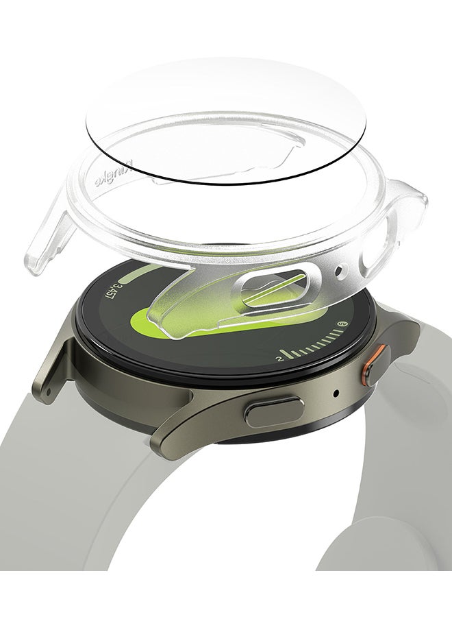 Compare Slim And Glass Compatible With Samsung Galaxy Watch 7 40mm Case, Hard PC Frame Protection Cover +HD Clear Tempered Glass Screen Protector  Alpine Clear at KSA Price