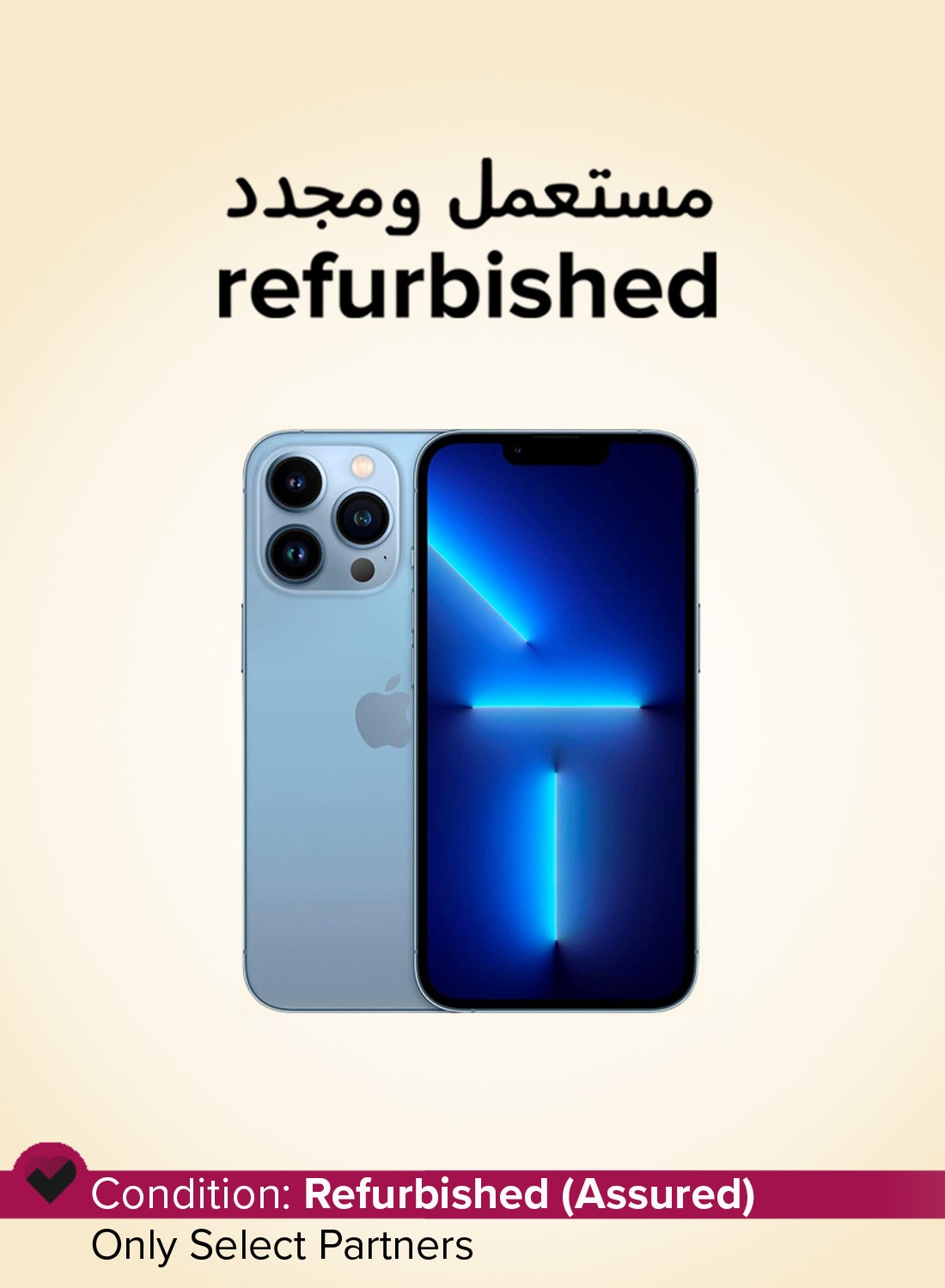 Compare Refurbished  iPhone 13 Pro Max 256GB Sierra Blue 5G With Facetime  International Version at KSA Price