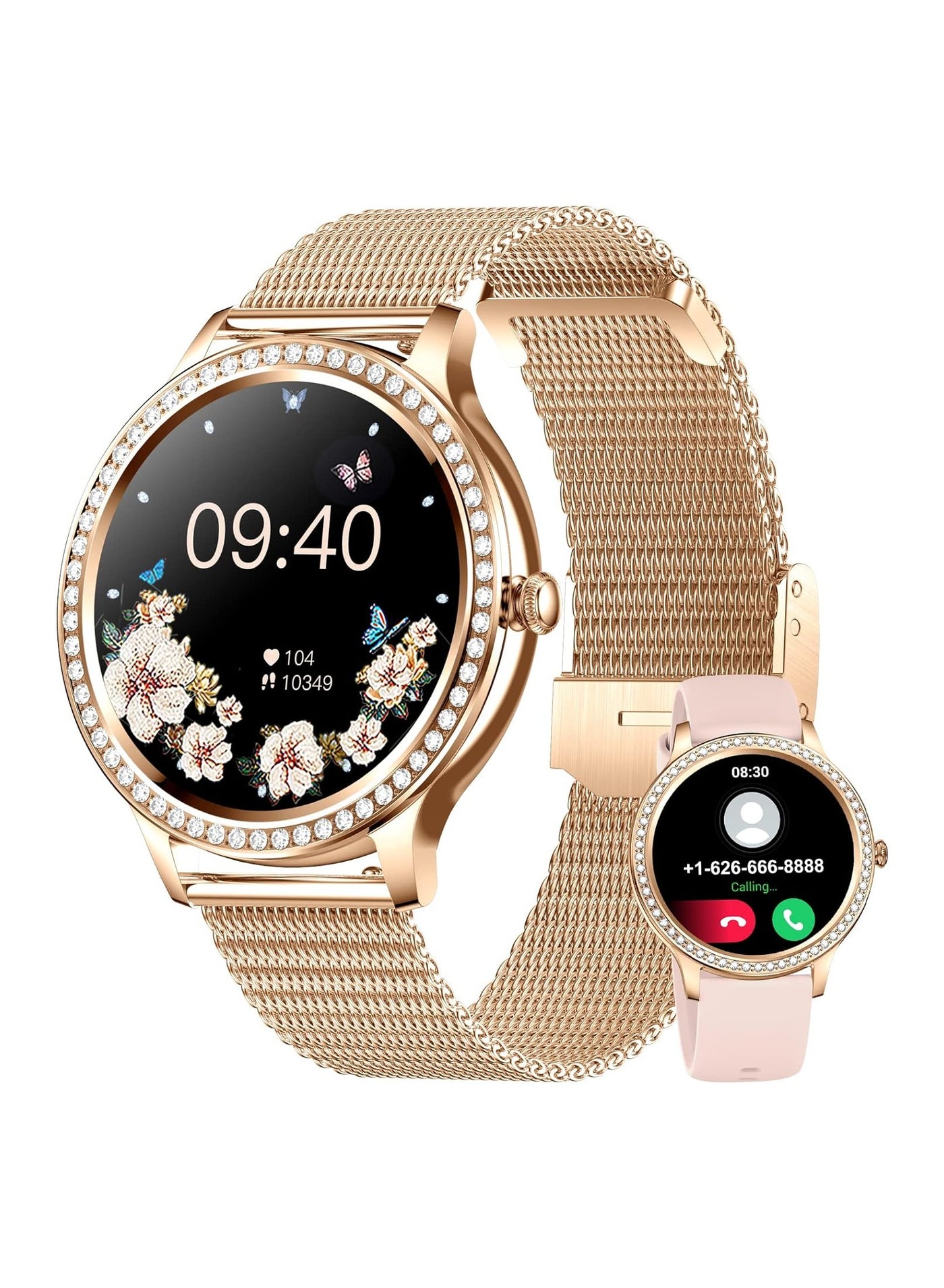 Compare EmpowerHER: i58 Womens Gold Smartwatch Your Ultimate Fitness and Lifestyle Companion at KSA Price