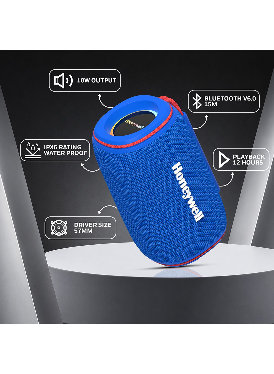 Suono P310 Bluetooth 6.0 Speaker, 10W, Deep Bass…