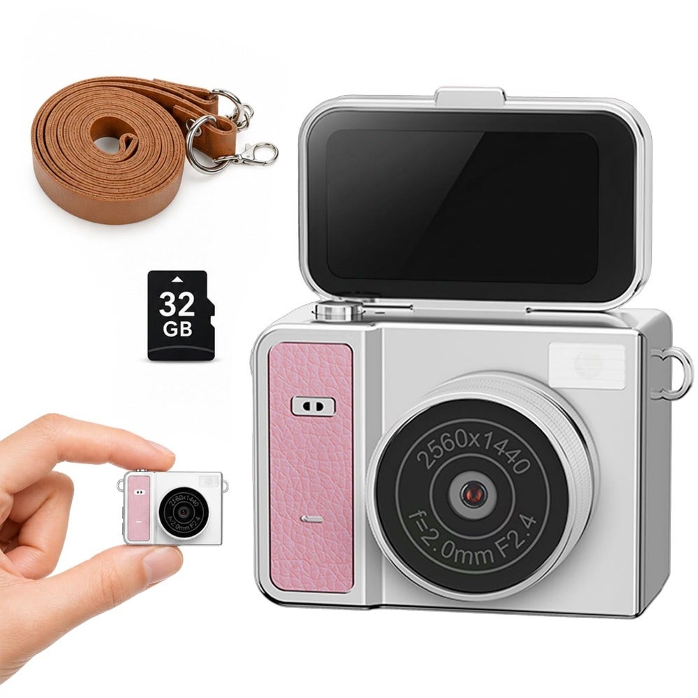 2K QHD Mini Keychain Digital Camera for,ABS…