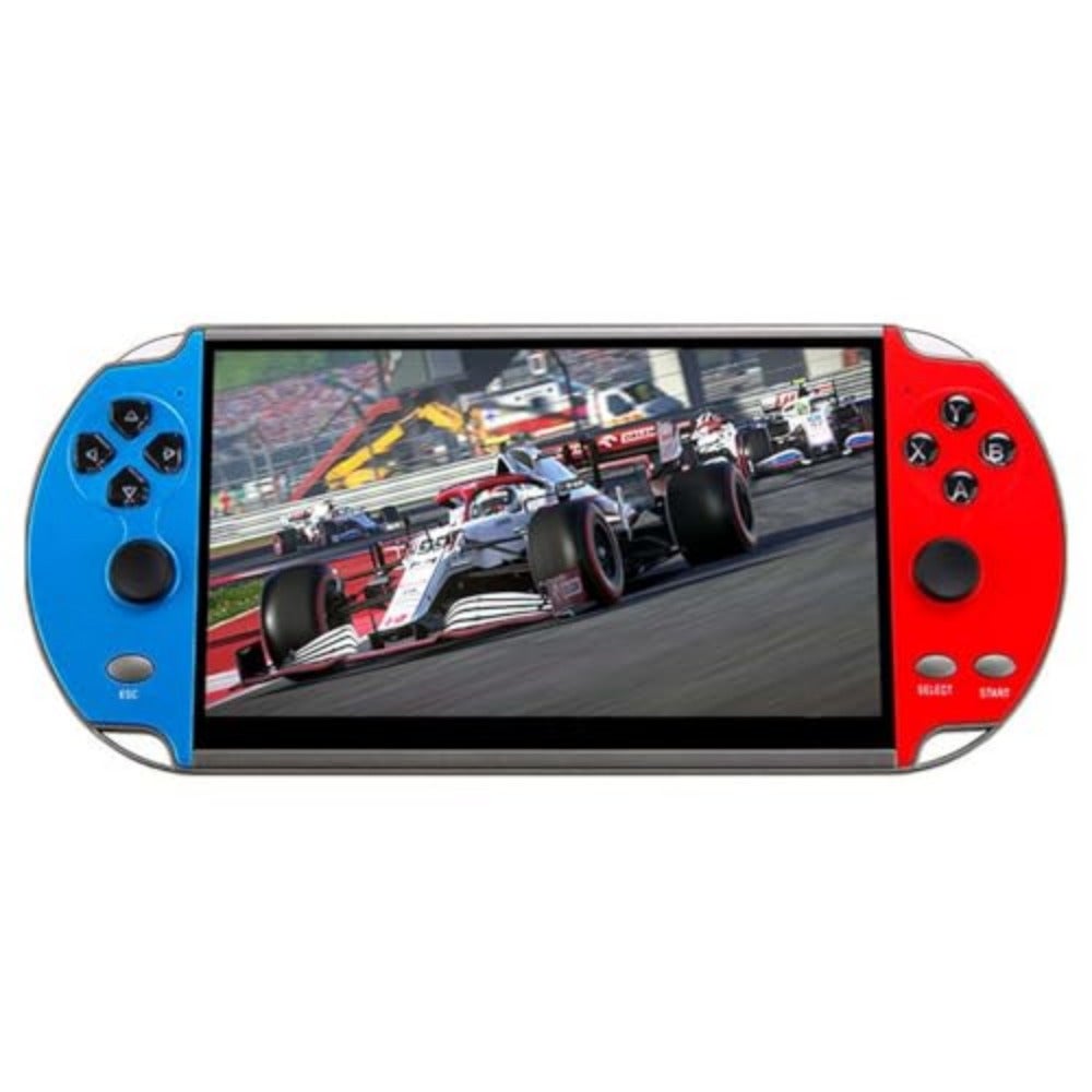 Compare Retro Handheld Game Console 7Inch Screen 10000 BuiltIn Games MP5 Video Player with 12 Classic Emulators BlueRed at KSA Price