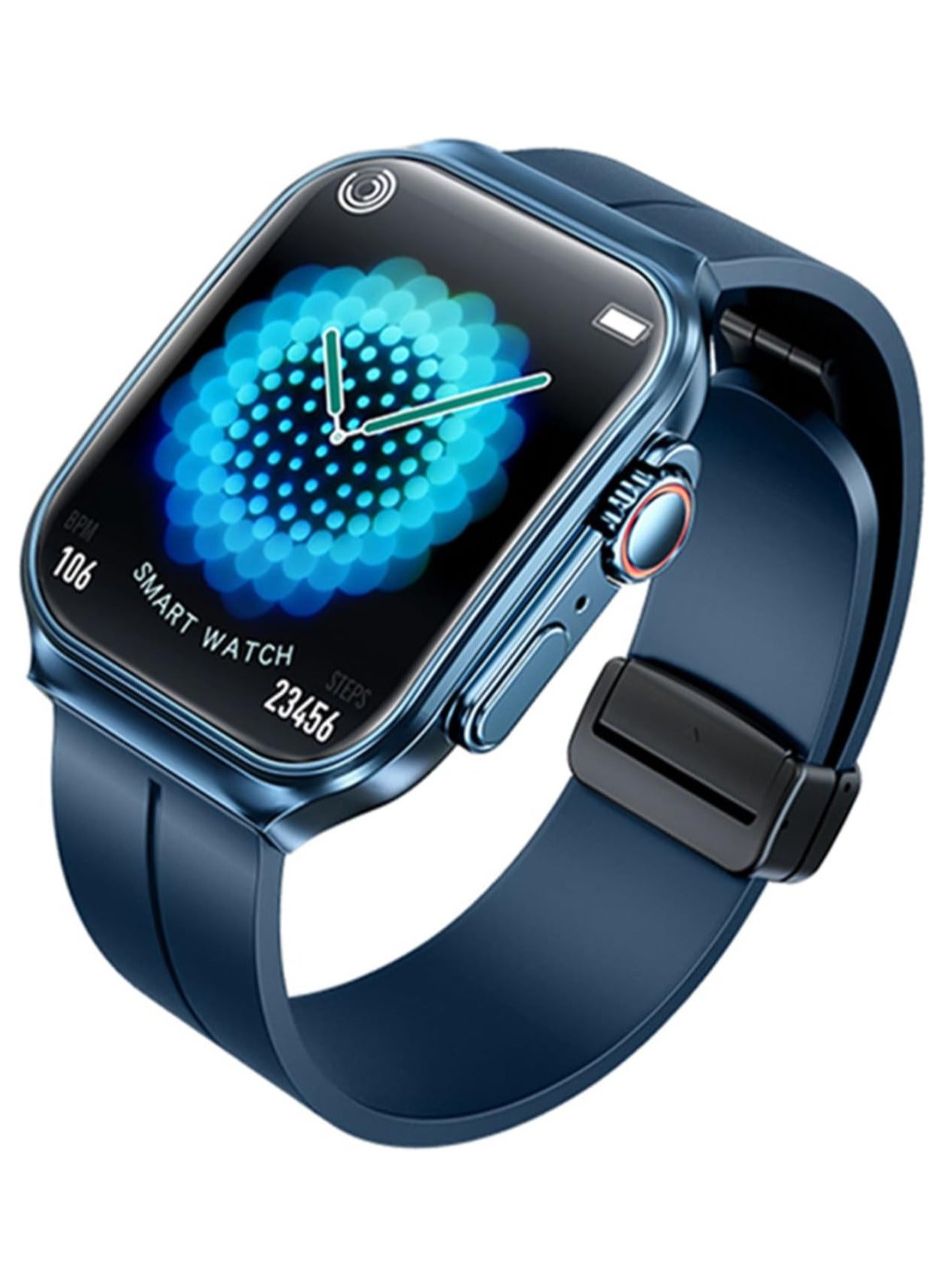 Compare Smart Watch for Men with Bluetooth Call Fitness Watch with Blood Pressure SpO2 Heart Rate Monitor Sports Watch, Blue at KSA Price