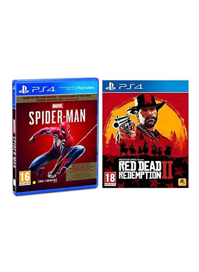Compare Spider Man and Red Dead Redemption II  playstation_4_ps4 at KSA Price