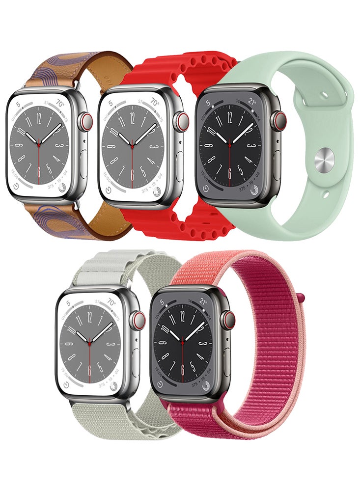 5pcs Watch Bands Replacement for Apple Watch Strap…