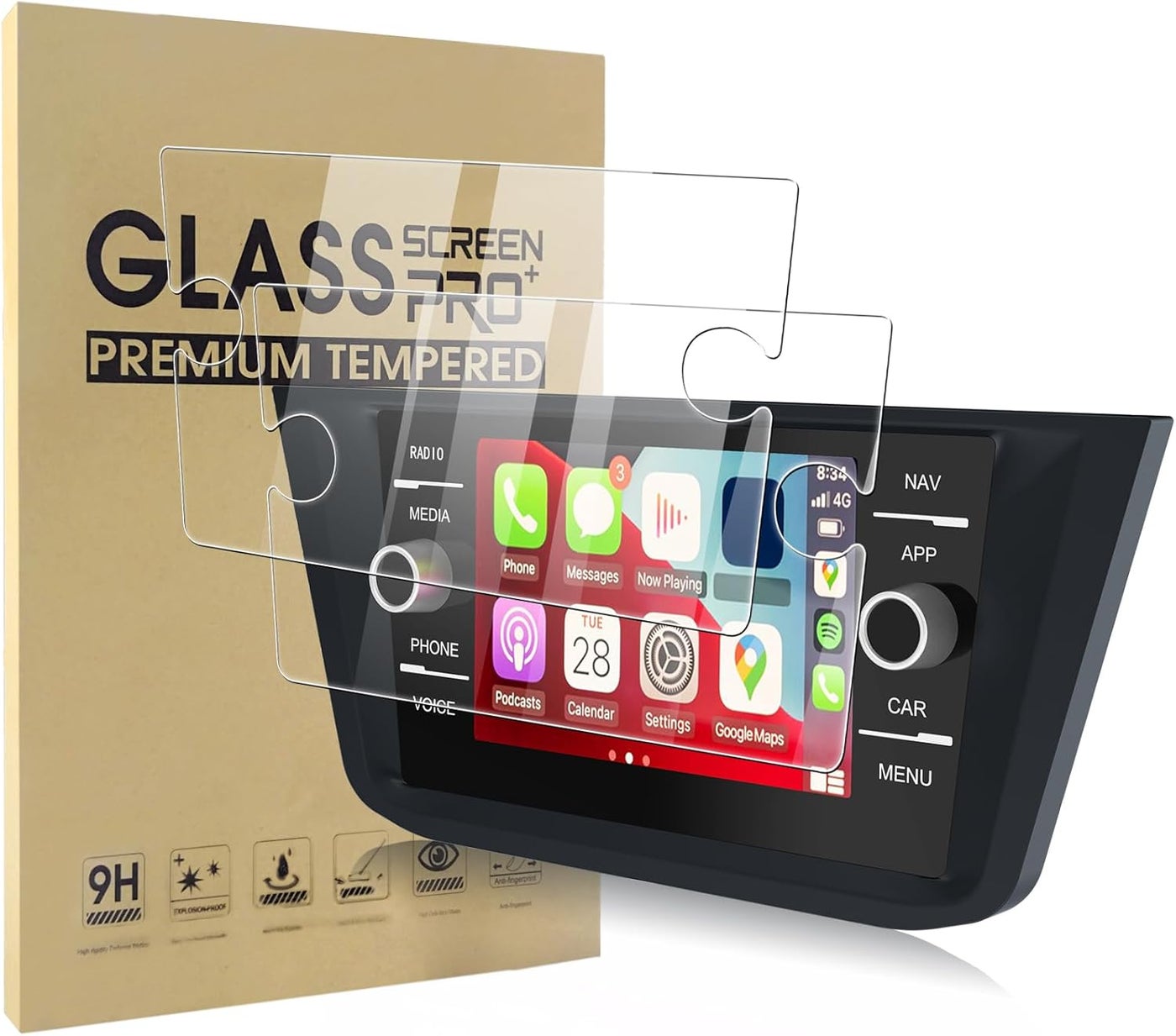 Simpeak 2Pack 9H Screen Protector Compatible with…