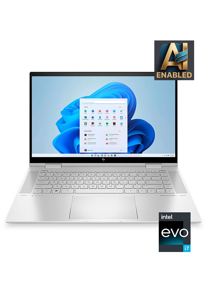 Compare Envy X360 15EW0023DX Touchscreen Convertible 2 In 1 Touchscreen Laptop With 15.6Inch Display, Intel Evo Platform Core i71255U Processer16GB RAM512GB SSDIntel Iris Xe GraphicsWindows 11 Home English Silver at KSA Price