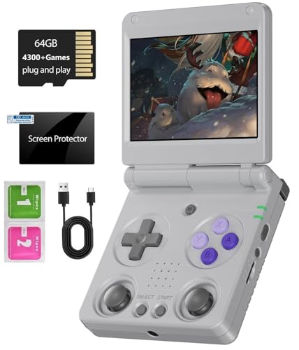 Anbernic RG34XXSP Foldable Retro Handheld Game Console…