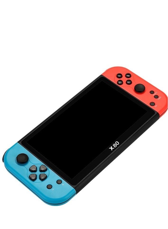 Compare X80 Portable Game Console, 7inch HD Display, 16GB+64GB, 10 Arcade Emulators, Versatile Multifunctional Retro Gaming Device at KSA Price