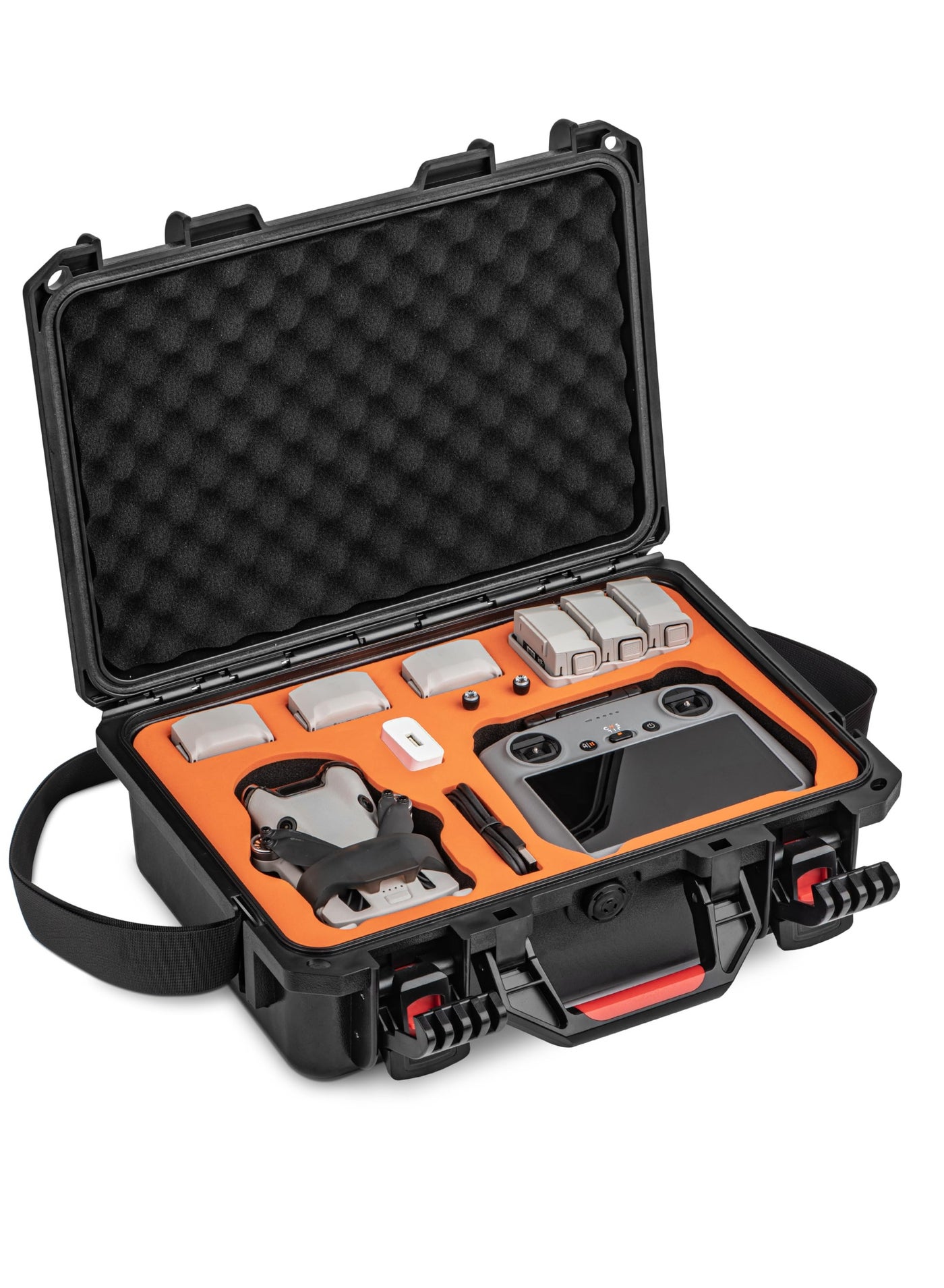 Compare Mini 4 Pro Case Waterproof Hard Carrying Case Builtin EVA Shockproof Antifall Stress Resistant Secure Carrying Bag for DJI Mini 4 Pro Fly More Combo Drone Accessories for DJI RC 2RCN2 at KSA Price