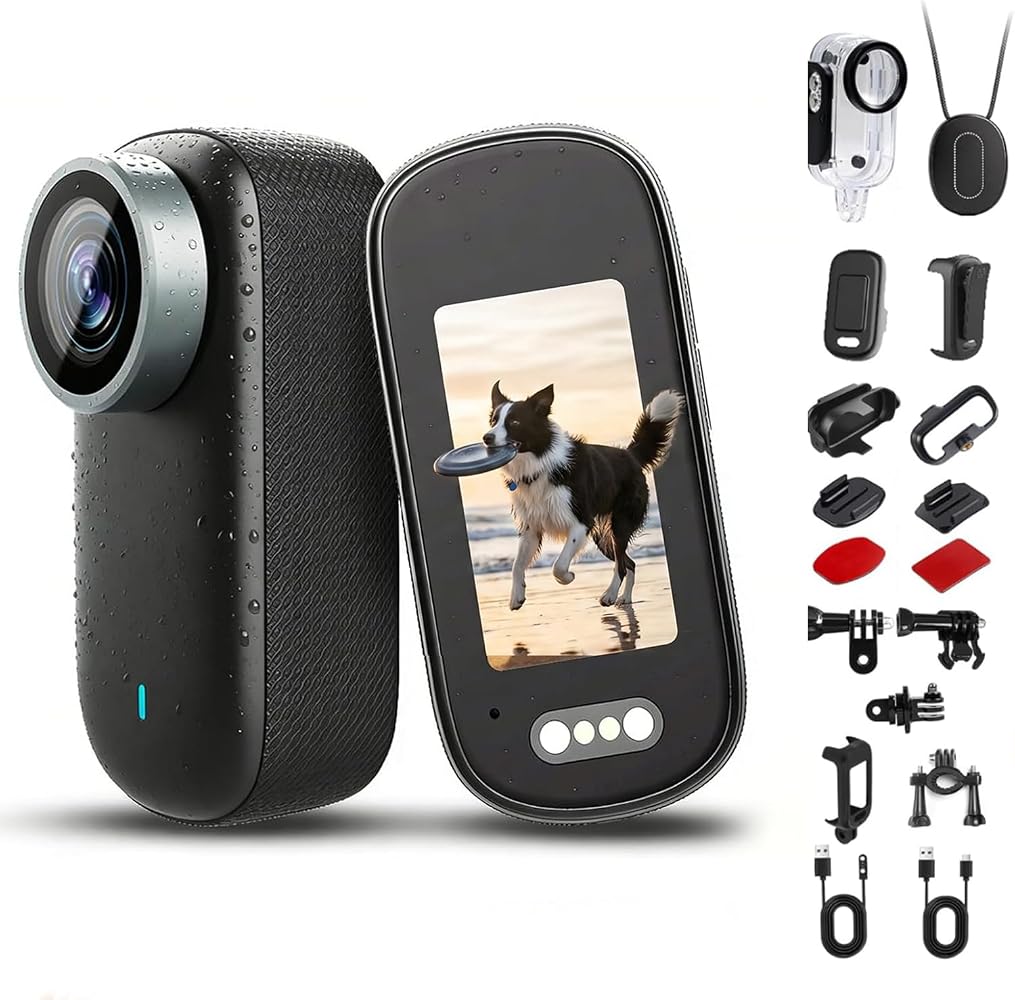 Angju 4K Thumb Action Camera, Portable Mini Body…