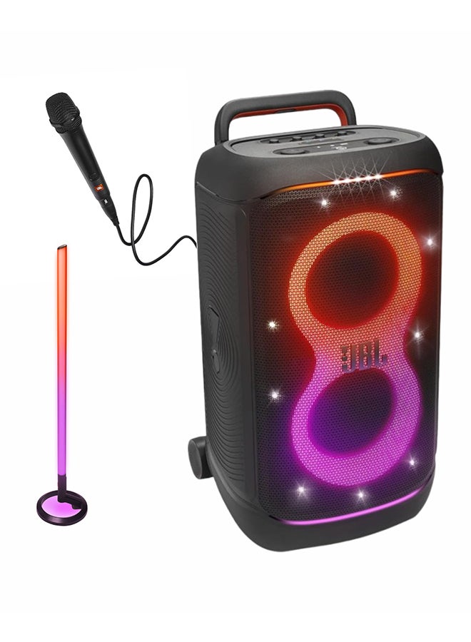 Compare PartyBox 520 with PBM100 Mic & Light Stick – Wired Mic and Party Light Combo with Deep Bass and Powerful Audio – Ideal for Music Lovers, Events, and Celebrations Indoors or Outdoors JBLPARTYBOX520EU+JBLPBM100BLK+JBLPLSTICK Black at KSA Price