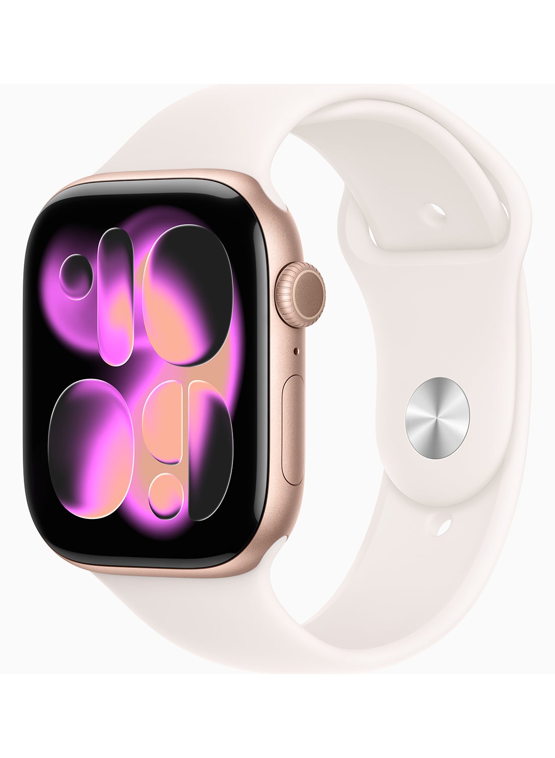 Compare Watch Series 11 GPS 46mm Middle East Version Rose Gold Aluminium Case With Light Blush Sport Band  ML at KSA Price