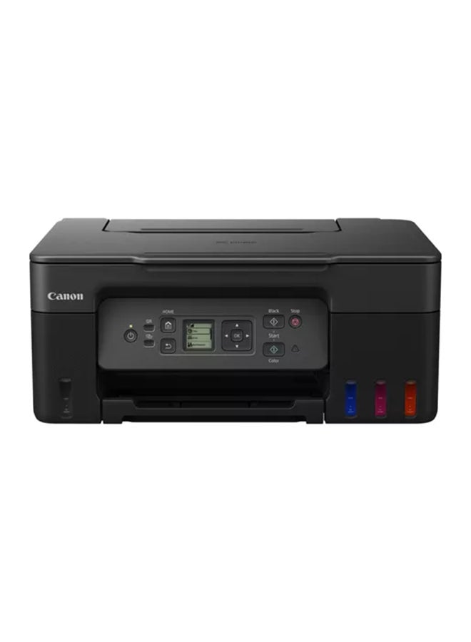Compare G3470 Wireless Colour 3in1 Refillable MegaTank Printer, Black, A4 print, copy, scan, highyields of ink of up to 6,000 black pages or 7,700 color pages Black at KSA Price