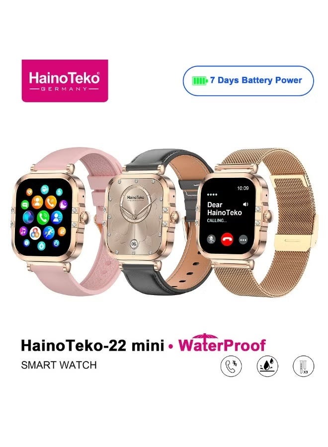 Mini Waterproof Smart Watch for Ladies with Vibrant…