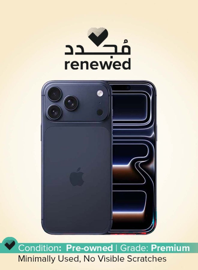 Compare Renewed  iPhone 17 Pro Max 256GB Deep Blue 5G eSim only With FaceTime  International Version at KSA Price