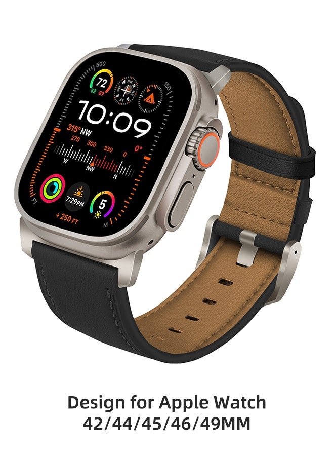 Leather Watch Band Compatible With Apple Watch Band…