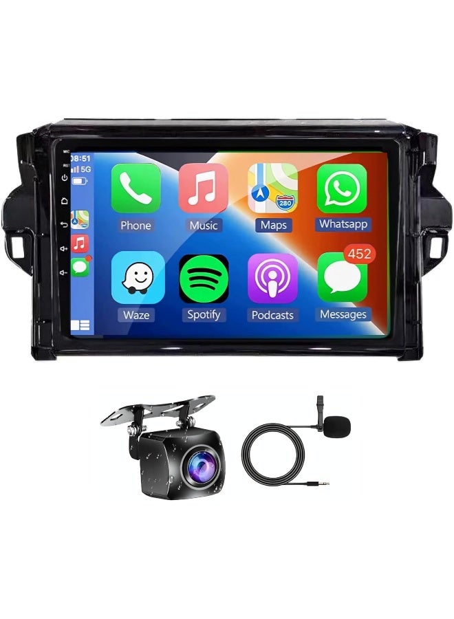Compare Fit Toyota Fortuner Car Stereo Fortuner Android Screen 20152024 With Apple Carplay Android Auto Wireless WiFi DSP FM&AM BT AHD Camera Included Fast Interface QLED 4+32GB Carplay 8CORE at KSA Price