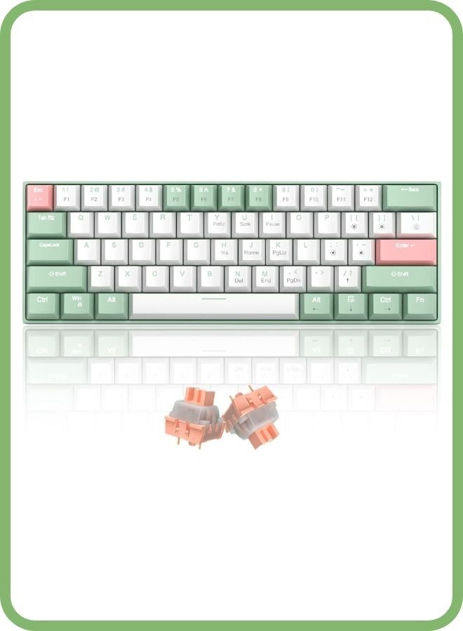 Mechanical Keyboard, 60 % Gaming Keyboard with…