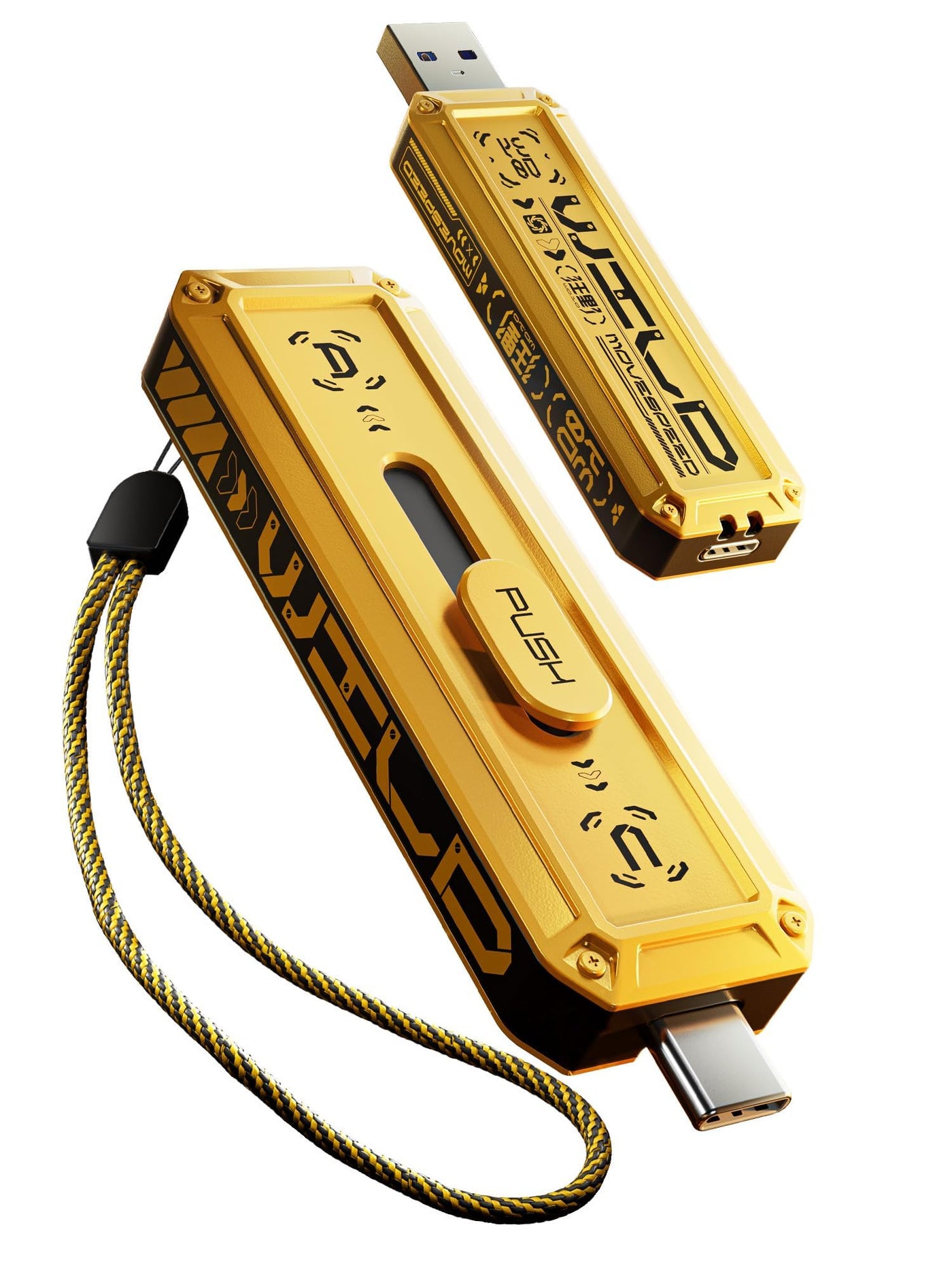 MOVE SPEED 256GB External SSD 1000MB/s Read Write…
