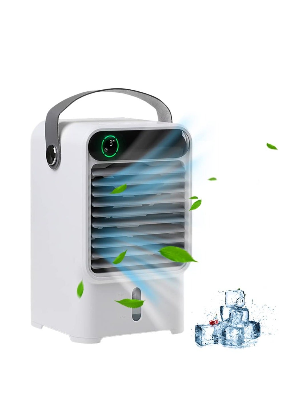 Compare Portable Air Cooler, Water Circulation Cooling Fan 3 Speed Air Conditioning Fan Cooling Fan Digital Display Fan for Bedroom,Office and Room at KSA Price