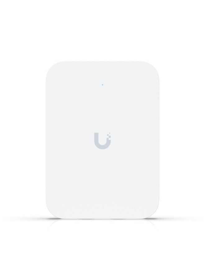 Compare UniFi U7IW InWall WiFi 7 Access Point, DualBand 2.45GHz, 4.3Gbps, 2x2 MUMIMO, 3x 2.5GbE Ports, PoE+ InOut, 200+ Clients, 115m² Coverage, VLAN, Roaming, Captive Portal, UniFi App Support | U7 InWall white at KSA Price
