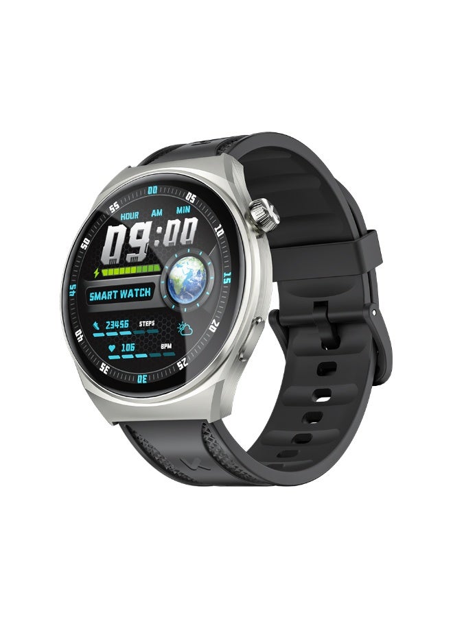 Compare GW6 Smartwatch 1.43? AMOLED Display, Bluetooth Calling, AI ChatGPT, 100+ Sports Modes – Silver at KSA Price
