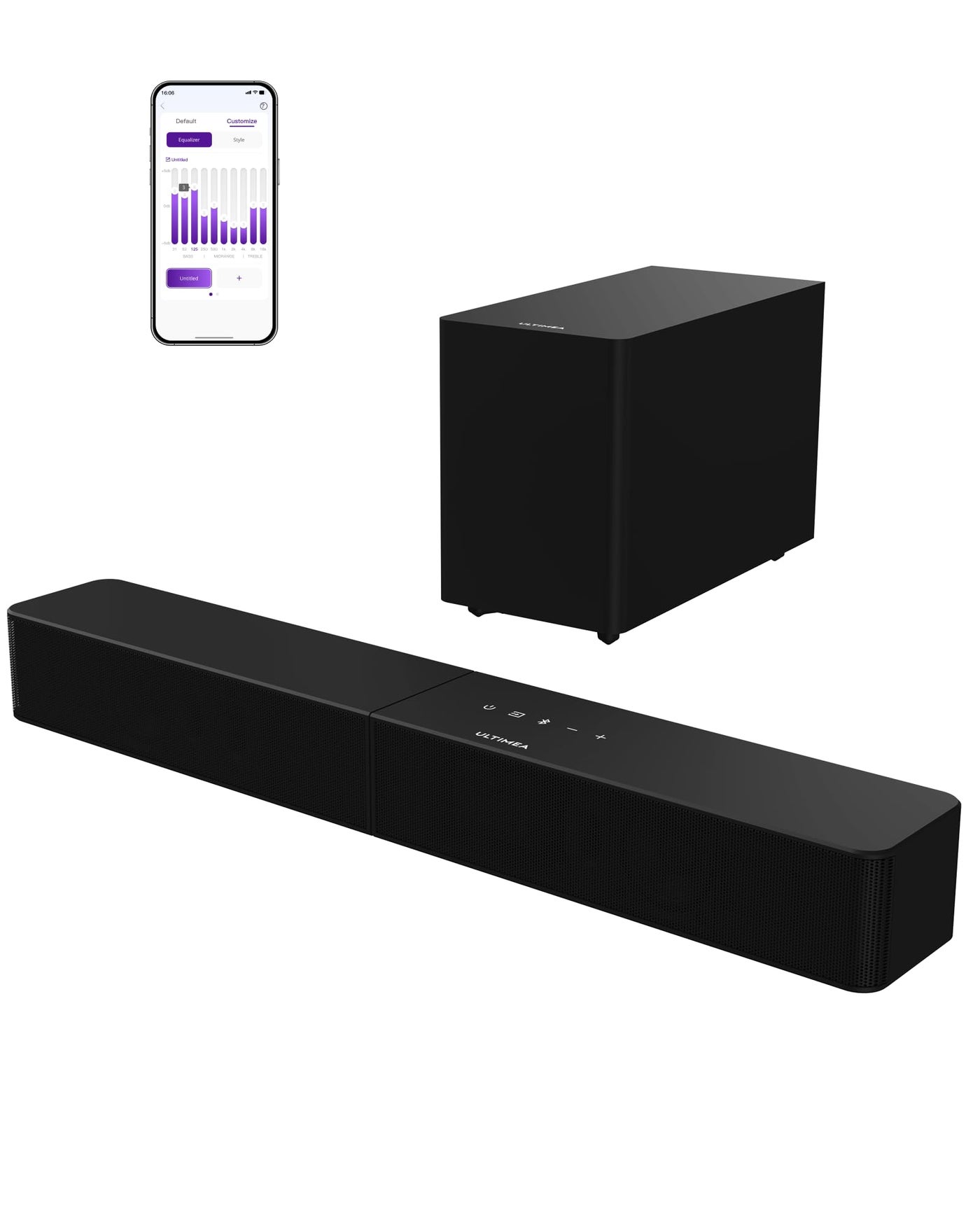ULTIMEA Soundbar with Wireless Subwoofer, VoiceMX…
