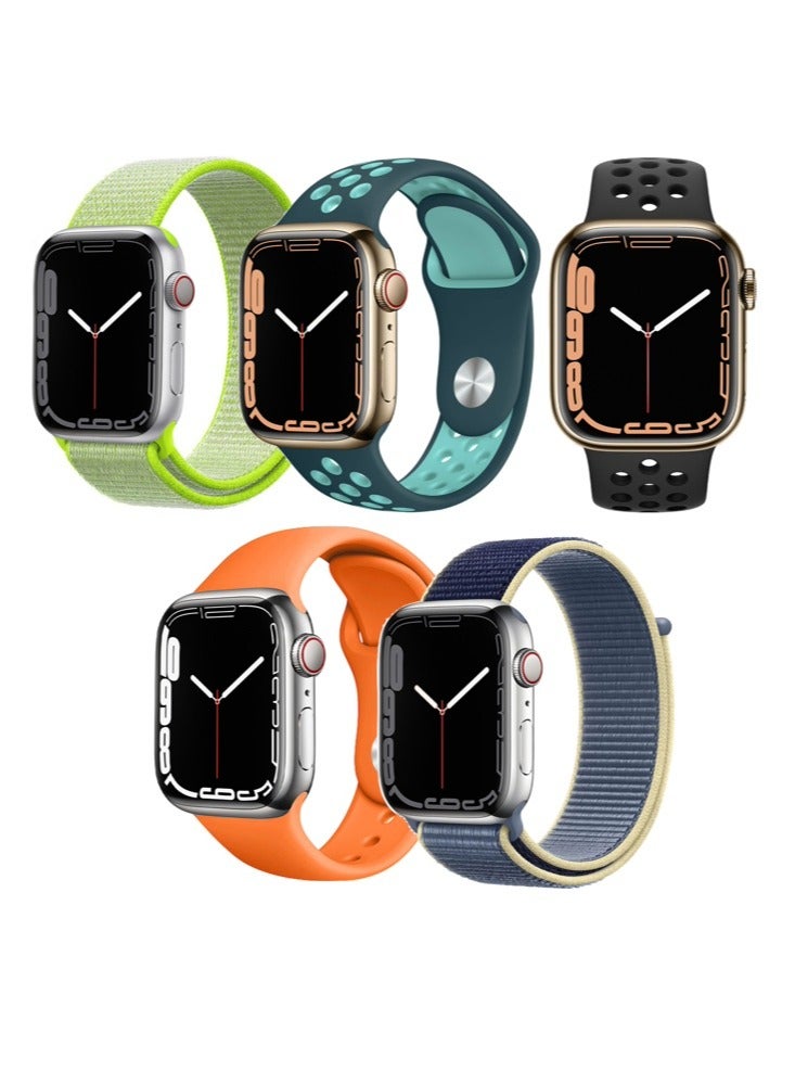 5pcs Watch Bands Replacement for Apple Watch Strap…