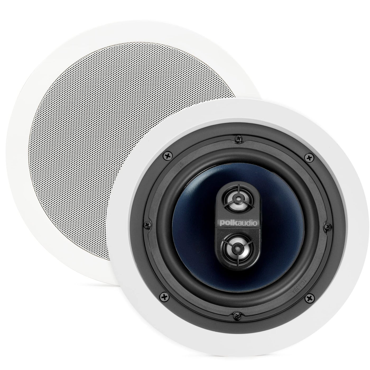 Compare Polk Audio RC6s inCeiling 65 Stereo Speaker Dual Channel from a Single Location Great for Damp Humid Placement White Paintable Grille at KSA Price