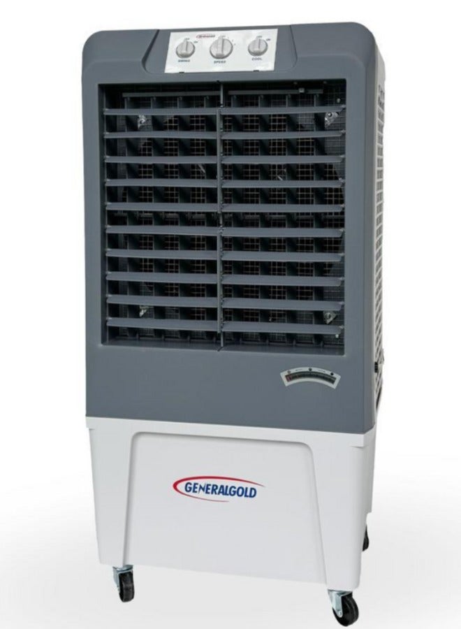 Compare General Gold Evaporative Swamp Cooler, 33L Portable Desert Air Cooler with Wheels, HoneyComb Media, 3Speed Axial Fan, Industrial Heavy Duty Air Conditioner for Home Office Garden Outdoor Use at KSA Price