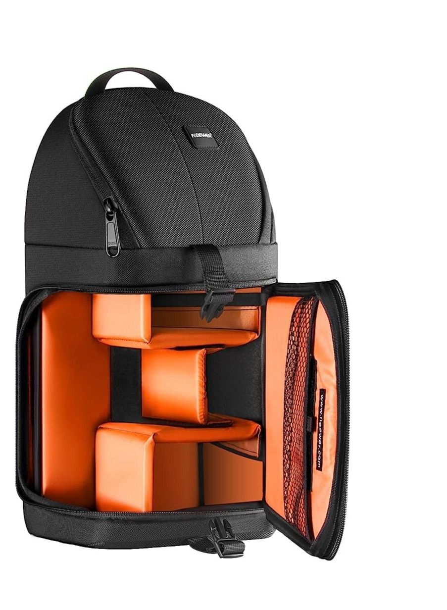 Compare Professional Camera Backpack Strap Bag for Nikon Canon Sony Cameras Durable Water Resistant at KSA Price