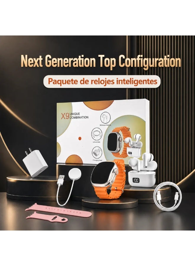 Compare Smart Watch for Men and Women  2.01“ Touch Screen Wearable Watch with Message Reminder, Step Counter, Alarm, Timer, Music Control, Comfortable Strap, Compatible with Most iOS & Android Smartphones | Mens Gifts, Gifts for Women, Cool Gadgets at KSA Price