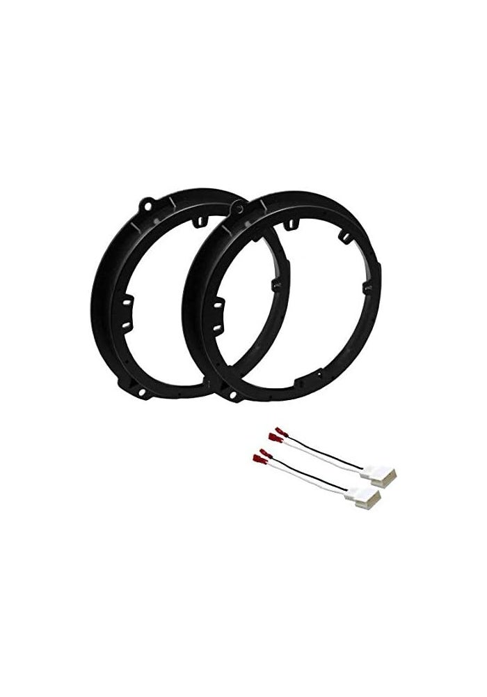 Compare ASC Audio 6 6.5 6.75 Inch Car Stereo Speaker Install Adapter Mount Bracket Plates and Speaker Wire Connectors for Select Ford Vehicles at KSA Price