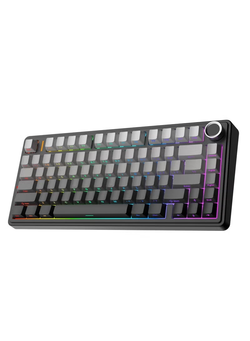 Compare F75 Mechanical Keyboard Reaper Switch 75% Hot Swappable Gaming Keyboard BluetoothWirelessUSBC at KSA Price
