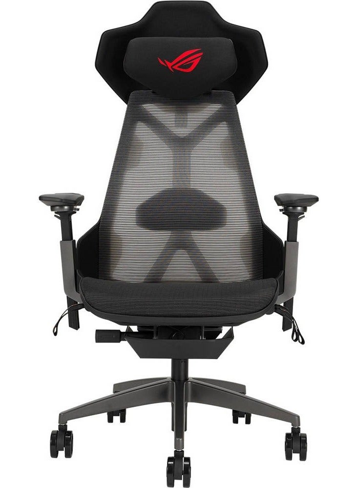 Compare SL400 Rog Destrier Ergo Gaming Chair, 150 KG Maximum Load, 3D With 360 Fully Rotate Armrest, 90  135 Tilt Range, Class 4 Gas Lift, 75mm PU Casters, Adjustable Angle, Black | 90GC0120MSG010 at KSA Price