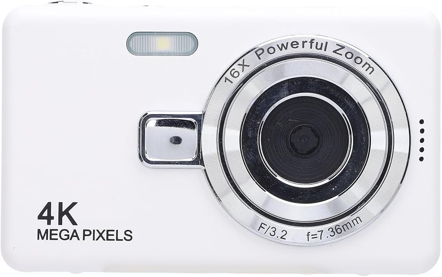 Compare 4K 50MP Anti Shake Compact Digital Camera 16X Zoom 2.4 Inch Screen No Memory Card at KSA Price