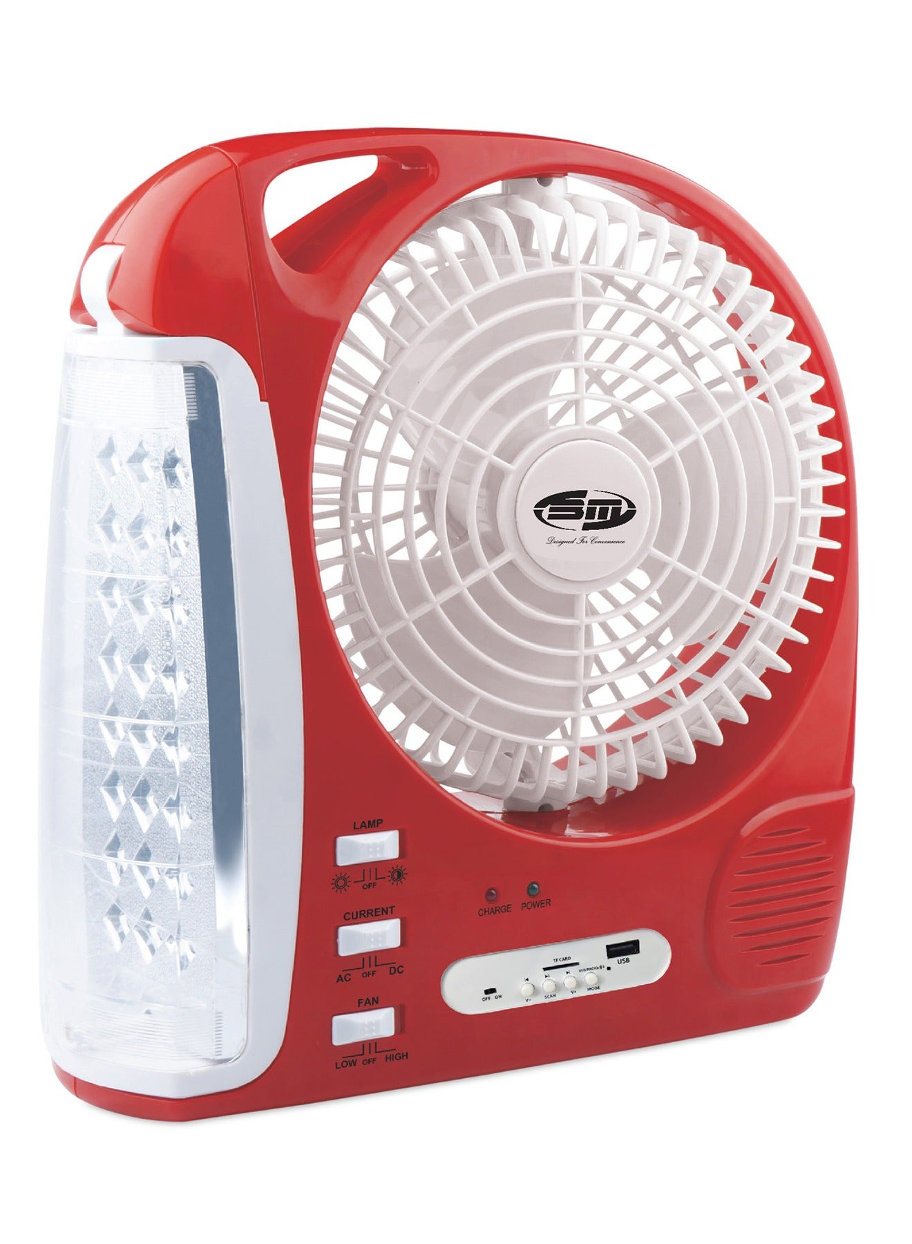 Compare RECHARGABLE FAN WITH LED LIGHT BLUETOOTH FM RADIO SD CARD USB at KSA Price
