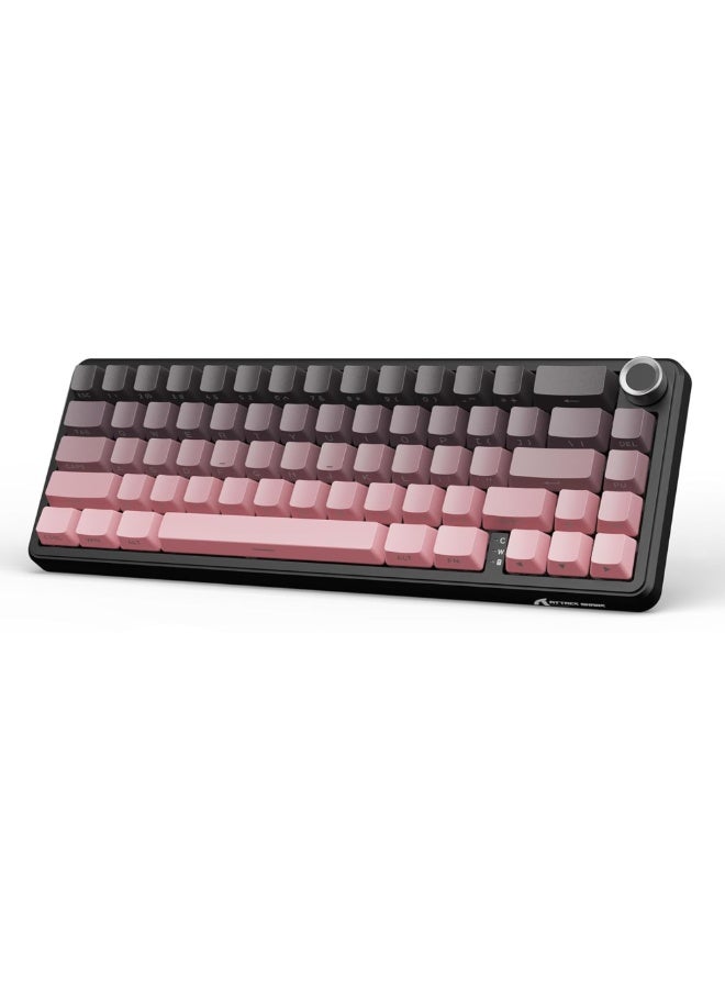 Compare ATTACK SHARK X66 Wireless Mechanical Gaming Keyboard 65% HotSwap 66 Keys with RGB Backlight, Knob Control & USBC  Pink at KSA Price
