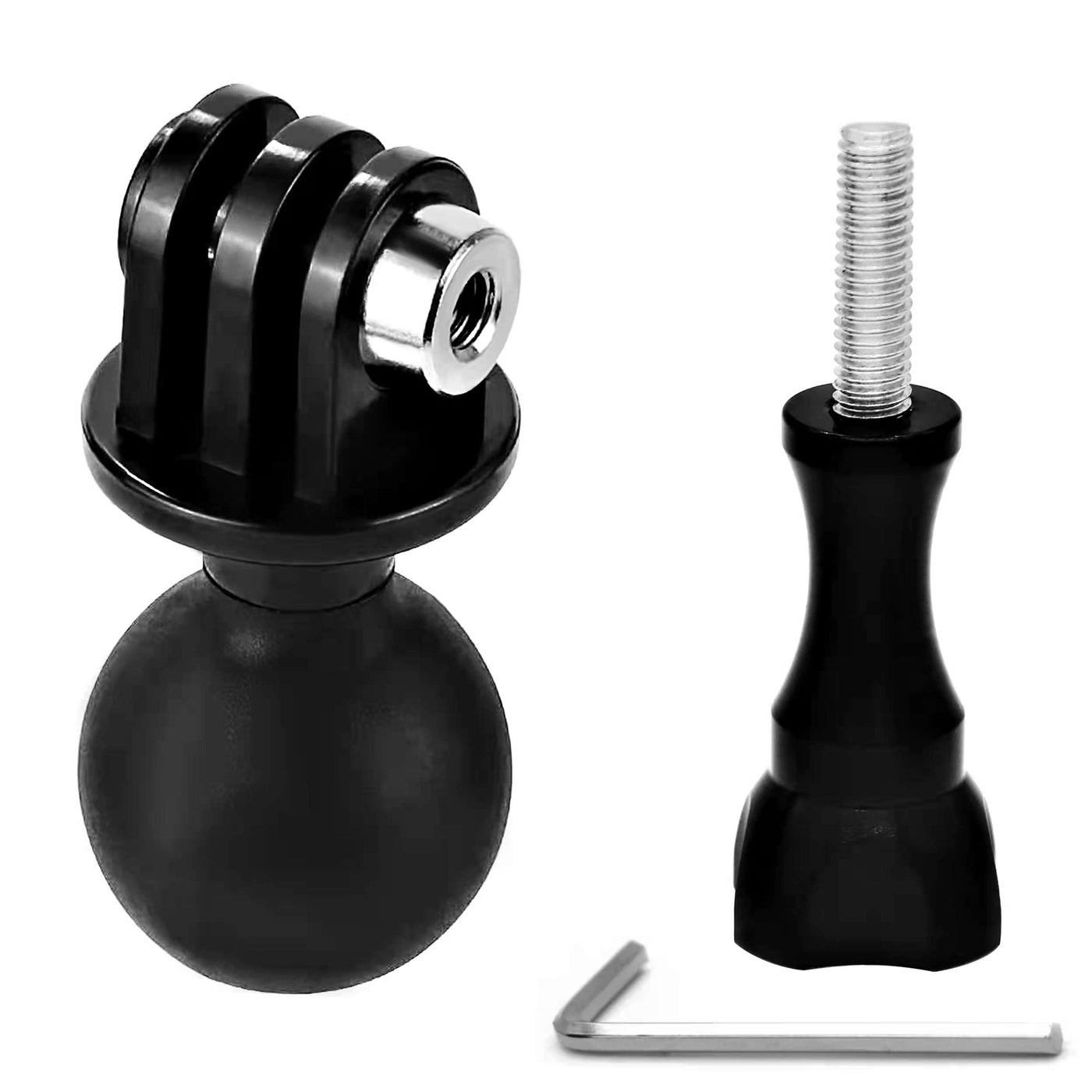 Compare Ball Mount Adapter Compatible Gopro Hero SeriesAKASOSJCAMDJIOSMOAction Camera, Compatible with RAM Ball Head Mounts, Rotating Ball Head Mount with Metal Screws at KSA Price